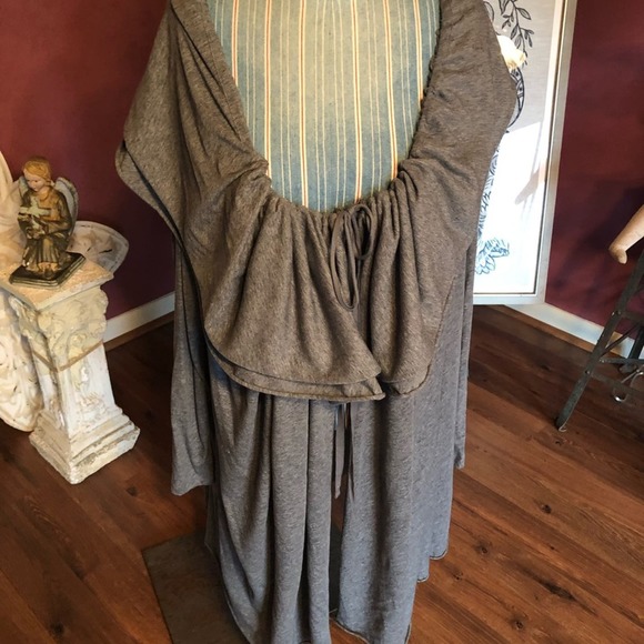 Pure DKNY adjustable cozy wrap cardigan jacket 100% Organic Cotton Size M/L - Picture 2 of 8